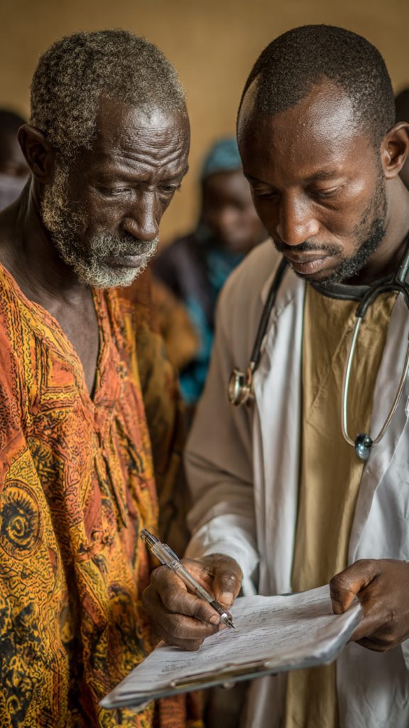 undocumented African migrants, South Africa, diet-related non-communicable diseases, NCDs, healthcare access barriers, structural determinants of health, legal barriers, social determinants, health inequality, migration health, hypertension, diabetes, cardiovascular disease, urban migrants, food insecurity, dietary transition, acculturation, processed foods, chronic disease management, primary healthcare, medical xenophobia, discrimination, health policy, public health, NGO interventions, community health programs, migrant-inclusive healthcare, health literacy, culturally sensitive care, language barriers, social exclusion, informal settlements, low-income migrants, preventive care, NCD screening, health system adaptation, data collection, migrant health fund, intersectoral action, policy recommendations, South African health policy, WHO guidelines, MSF programs, urban nutrition, health equity, chronic disease treatment, migrant-led organizations, access to care, healthcare utilization, ethical sensitivity, human rights, inclusive NCD strategies, public health outcomes, evidence-based solutions, empirical data, research gaps.