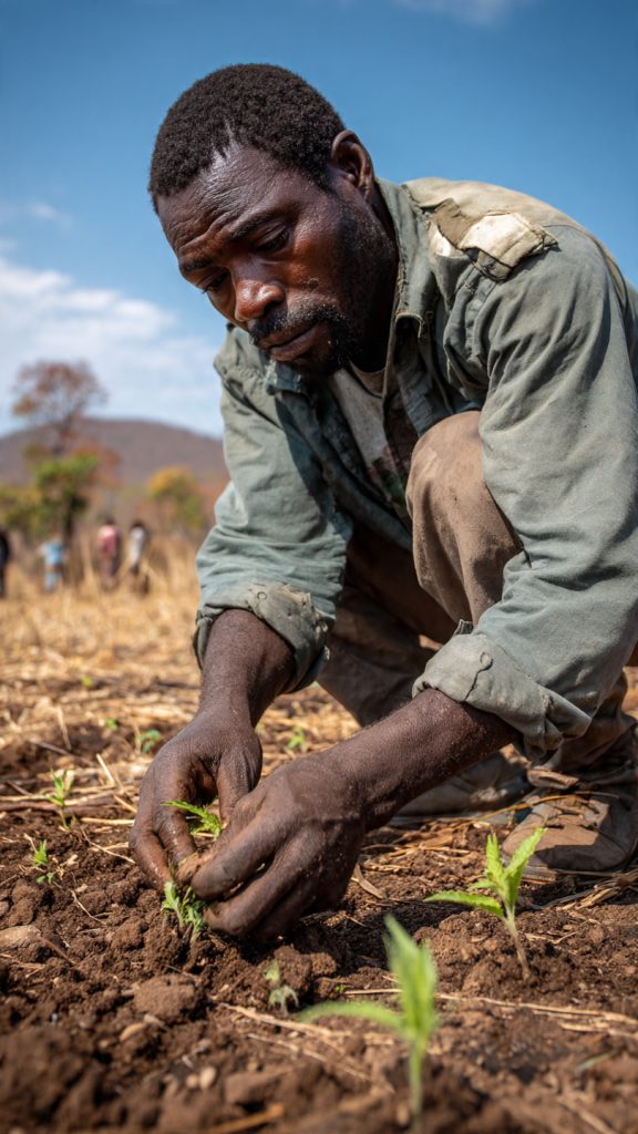 mining health, occupational health, return migration, Zambian miners, Copperbelt, agricultural transition, reverse migration, silicosis, tuberculosis, respiratory disease, former mineworkers, rural health systems, health policy, Southern Africa, mining to agriculture, occupational disease, mental health, mining communities, food security, climate change agriculture, health systems strengthening, migrant health, circular migration, mining sector employment, smallholder farming, rural healthcare access, health infrastructure, community health workers, Zambia health policy, South Africa mining, mine worker health, chronic disease management, health transitions, deindustrialization, livelihood transitions, regenerative agriculture, mining legacy, health equity, vulnerable populations, cross-border health, SADC health, medical records transfer, health system gaps, gender and mining, women caregivers, occupational health records, mobile health screening, rural mental health, health intervention programs, mine closures, economic migration, health burden, agricultural diversification, nutrition security, malnutrition, climate adaptation, health service delivery, Operation Phakisa, village health workers, integrated health programs, health policy reform, mining compensation, respiratory conditions, mine worker transitions, regional health cooperation, health workforce, health financing, primary healthcare, binational health systems, development health, African health systems, mining employment, rural development, health research gaps, epidemiological transitions, health outcomes, policy implementation, stakeholder engagement, health governance, copper mining, industrial workers, public health practitioners, NGO health programs, healthcare providers, drug-resistant TB, alcohol abuse miners, musculoskeletal disorders, climate-smart agriculture, health record digitization, tele-health consultations, agricultural extension services, mental health stigma, health screening programs, disability and farming, care burden, mining industry, Kitwe, Lusaka, Central Province, labor migration, economic pressures, automation mining, food insecurity, household nutrition, crop diversity, mining company responsibility, health transition support, WHO health standards, health policy gaps, intersectional health factors, evidence-based interventions, longitudinal health studies, regional cooperation, sustainable development, health and livelihoods
